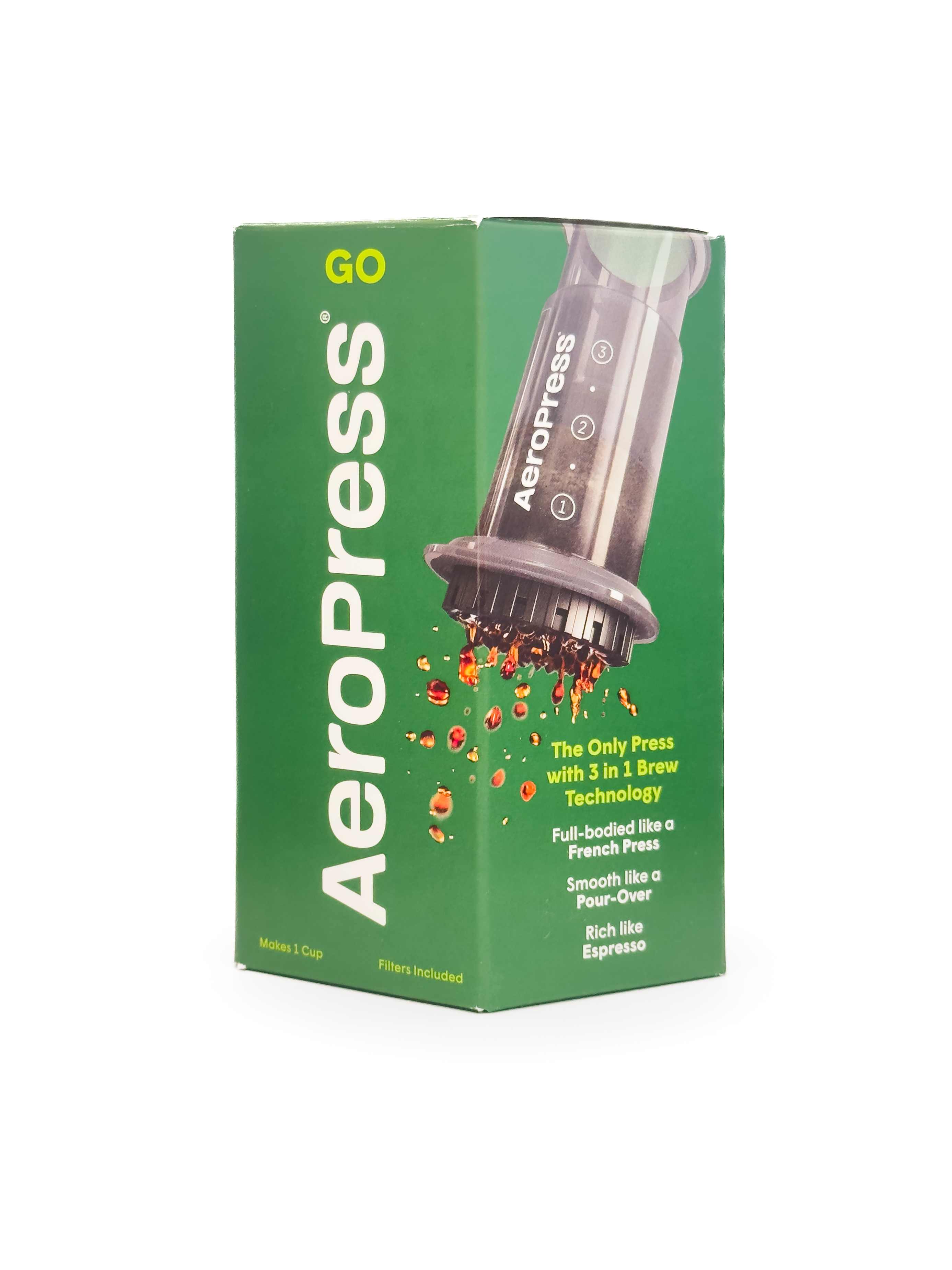 Verpackung des AeroPress Coffee Maker GO