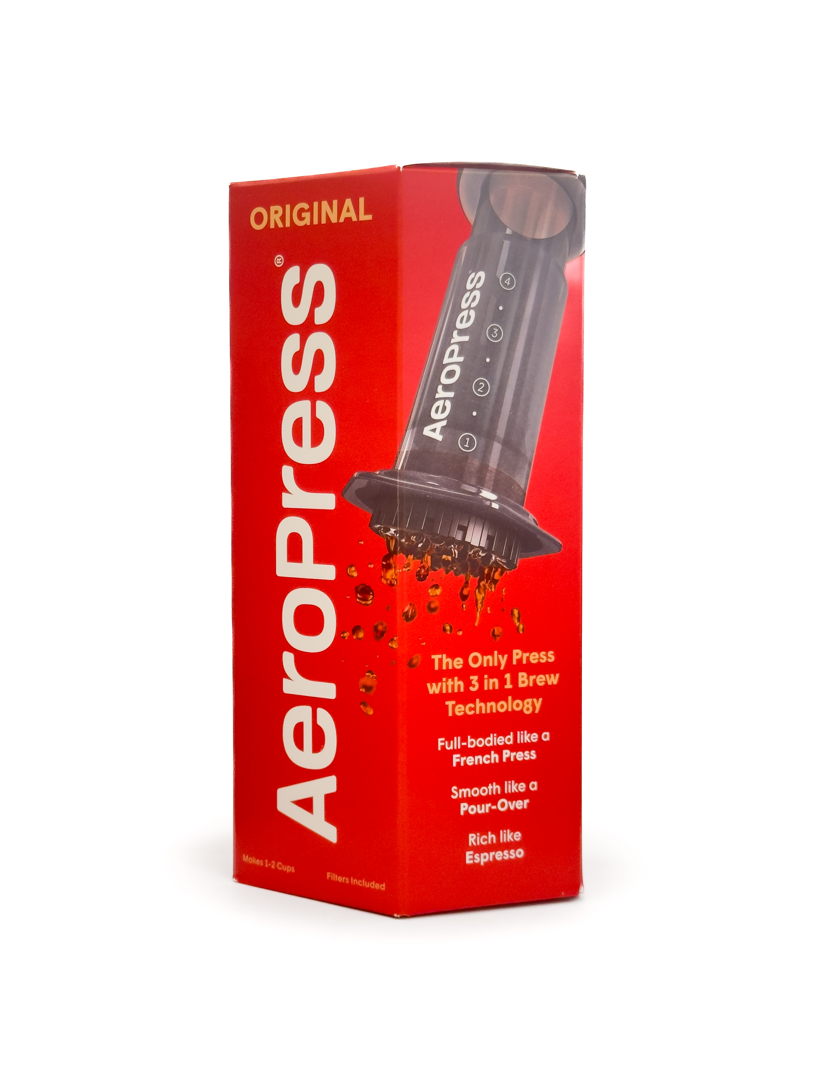 Verpackung des AeroPress Coffee Makers